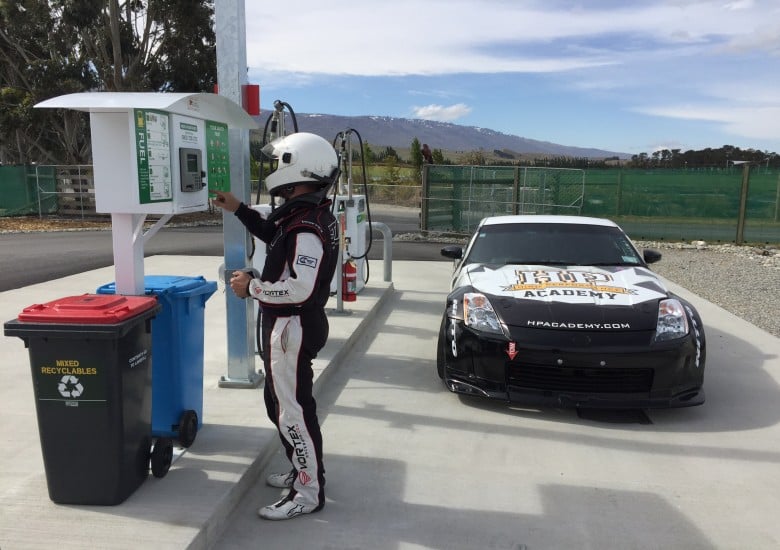 race track fuel stop