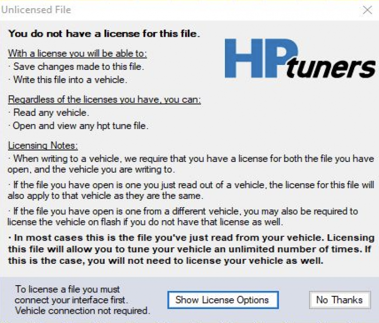hp tuners unlicensed file